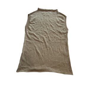 Cloth & Co Mock Neck Top in Tan